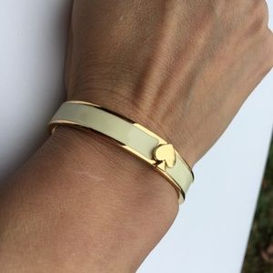 Kate Spade LIVE COLORFULLY Cream Enamel Bracelet